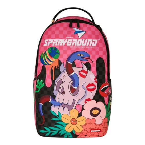 Sprayground WTF Skull Drip DLXSV Backpack Unisex Multi Adjustable Straps DSB33