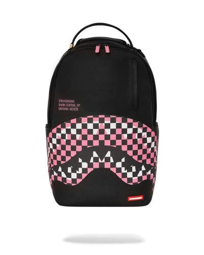 Sprayground Shark Central Breakup Check 910B7635NSZ Backpack Unisex Black DSB76