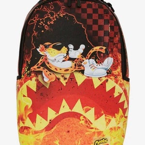 Sprayground Cheeto Fire Dlxsv Backpack Unisex OS Multicolor Shoulder Strap DSB38