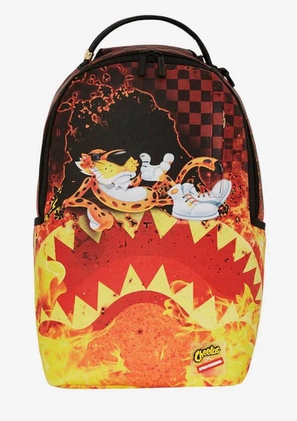 Sprayground Cheeto Fire Dlxsv Backpack Unisex OS Multicolor Shoulder Strap DSB38