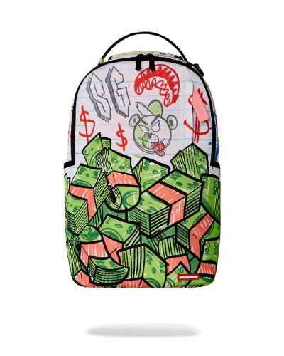 Sprayground Doodle Dreamz DLXR Backpack Unisex Graphic Print Laptop Sleeve DSB59