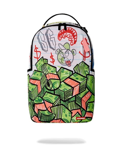 Sprayground Doodle Dreamz DLXR Backpack Unisex Graphic Print Laptop Sleeve DSB59