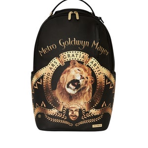 Sprayground MGM Opener Shark Lion Collab Backpack Black Shoulder Strap Bag DSB67