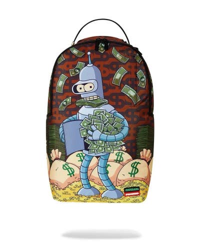 Sprayground Bender Money DLXR Backpack Unisex Multicolor Graphic Print DSB19