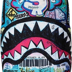 Sprayground Pure Imagination DLX Backpack Unisex OS Multi Shoulder Strap DSB30