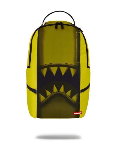 Sprayground Happy Shark Smile DLXSR Unisex Yellow Shoulder Straps Backpack DSB53