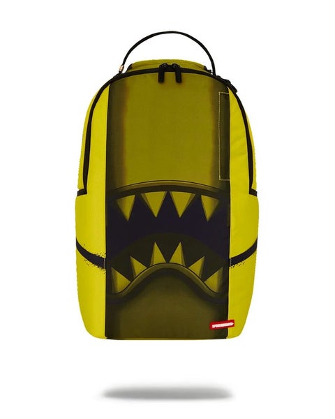 Sprayground Happy Shark Smile DLXSR Unisex Yellow Shoulder Straps Backpack DSB53