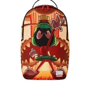 Sprayground Looney Tunes Marvin Bomb Dlxr Backpack OS Multi Shoulder Strap DSB26
