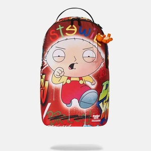 Sprayground Stewie Graffiti Backpack Unisex Multi Graphic Shoulder Straps DSB43