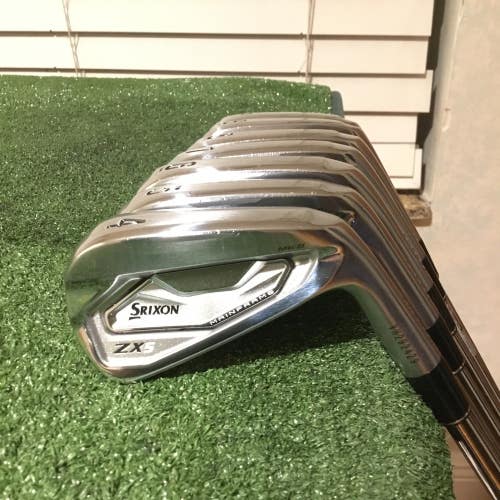 Srixon ZX5 MK II Forged Irons Set (4-PW) Stiff KBS Tour Lite Steel Shafts *VGC*