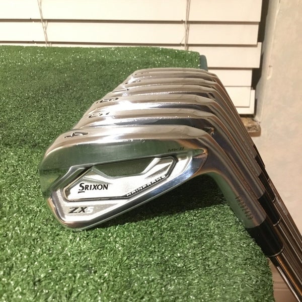 Srixon ZX5 MK II Forged Irons Set (4-PW) Stiff KBS Tour Lite Steel Shafts *VGC*