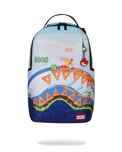 Sprayground Angry Birds Shark Defense Unisex Multi Graphic Print Backpack DSB52