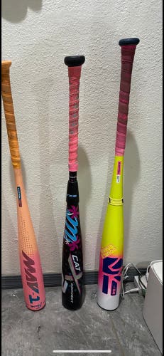 2026 Easton Mav1 10) 20 oz 30 ,2025 Catx2 miami Vice, 2024 Rawlings Icon, 2025 Easton Dub