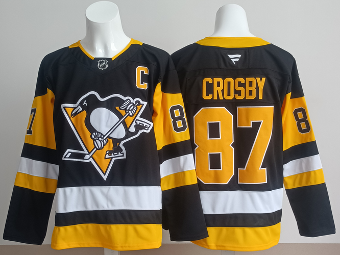 Pittsburgh Penguins 87 Sidney Crosby Beige Winter Classic Ice Hockey Jersey Size 56