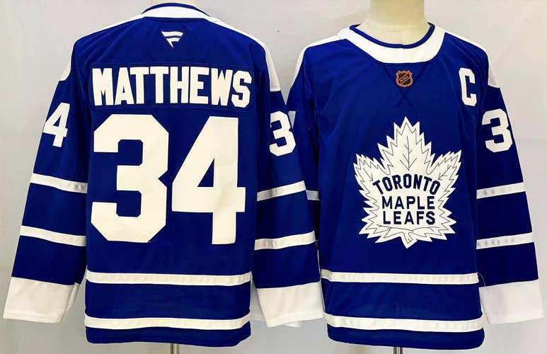 Men's Toronto Maple Leafs Auston Matthews 34 Jersey szie 50