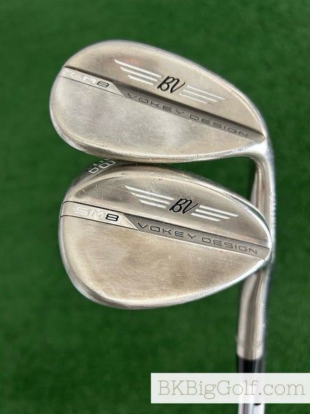 Titleist Vokey SM8 Brushed Steel 2 Wedge Set (54 & 58 Degrees)