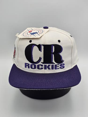 NEW Vintage Colorado Rockies MLB Sports Logo 7 Baseball Hat Cap Vtg Snapback