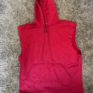 Under Armour Sleeveless Hoodie Maroon/Red Men's XL