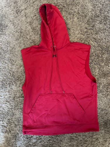 Under Armour Sleeveless Hoodie Maroon/Red Men's XL