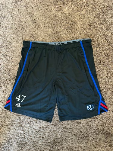 Kansas Jayhawks Shorts Black Player Issue Men's XL Used