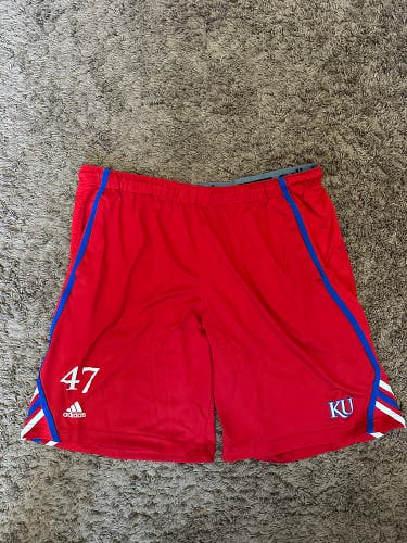 Kansas Jayhawks Player Issue Shorts Men's Xl Used