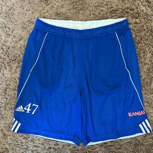 Kansas Jayhawks Blue Shorts Player Issue Men's XL Used