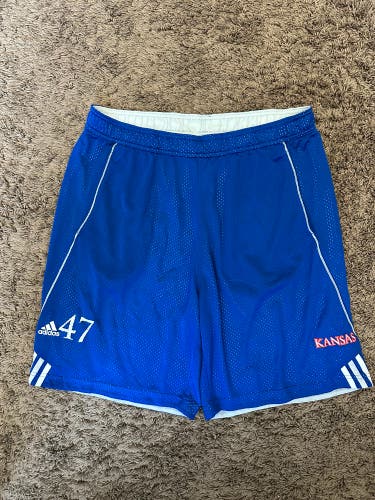 Kansas Jayhawks Blue Shorts Player Issue Men's XL Used