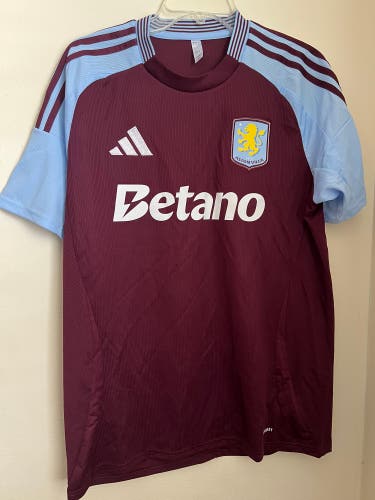 Aston Villa Adidas Home Jersey Size Men's Large 2024-25 KA6895