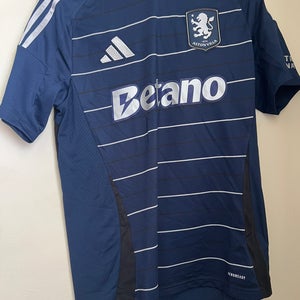 Adidas Aston Villa 2024/25 Navy Men's Size Medium Soccer Jersey KA6897