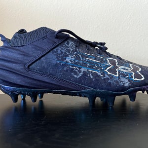 Under Armour Blur Smoke Suede 2.0 MC Football Cleats Men's Size 8 "Midnight Blue" 3027978-401