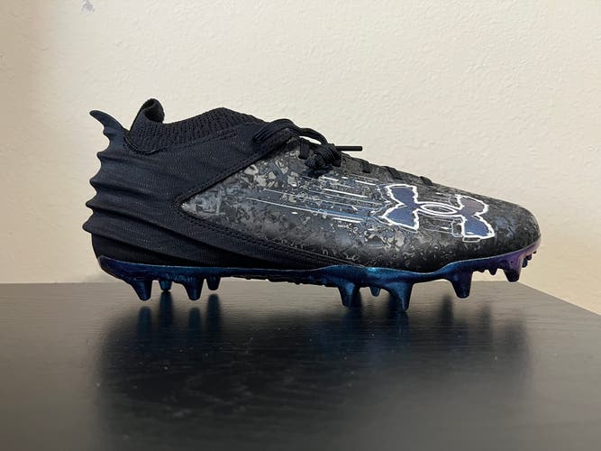 Under Armour Blur Smoke Suede 2.0 MC Football Cleats Mens Size 9 "Black Mod Gray" 3027978-001