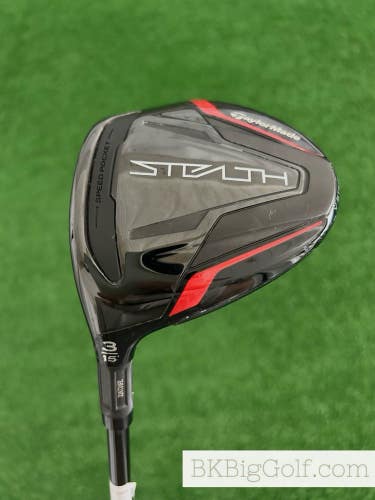 LH Taylormade Stealth 15 Degree Fairway 3 Wood / Stiff