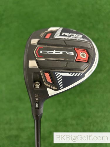 LH Cobra King Rad Speed Peacoat 14.5 Degree 3 Wood / Stiff