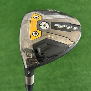 LH Callaway Rogue ST LS 15 Degree 3 Wood / Stiff