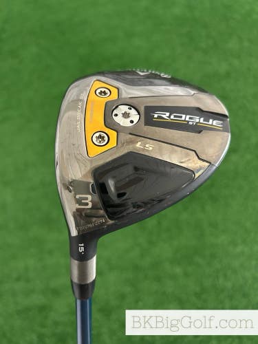 LH Callaway Rogue ST LS 15 Degree 3 Wood / Stiff