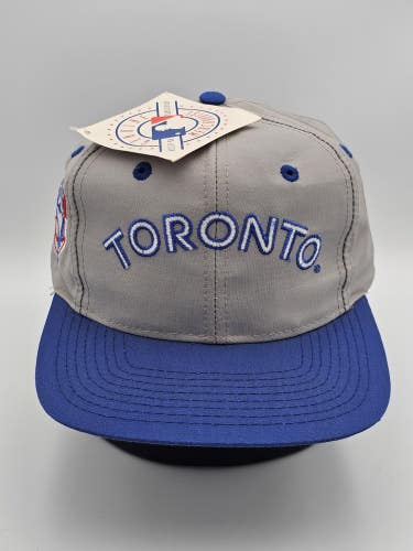 NEW Vintage Blue Jays Rare MLB Sports SAMPLE Logo 7 Arch Hat Cap Vtg Snapback
