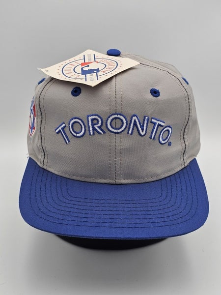 NEW Vintage Blue Jays Rare MLB Sports SAMPLE Logo 7 Arch Hat Cap Vtg Snapback