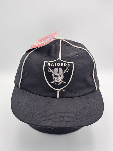 NEW Vintage Oakland Raiders NFL Sports Fitted Strapback Black Dome Hat Snapback