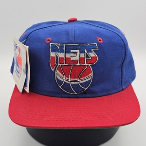 NEW Vintage New Jersey Nets NBA Sports Logo 7 Plain Logo Hat Cap Vtg Snapback