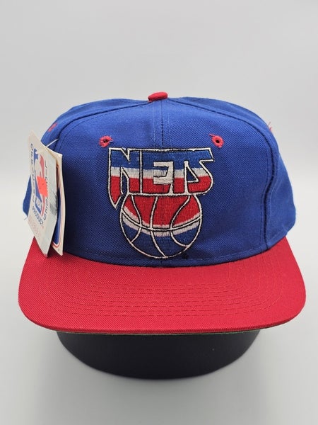NEW Vintage New Jersey Nets NBA Sports Logo 7 Plain Logo Hat Cap Vtg Snapback