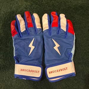 Bruce bolt Red White Blue Batting Gloves