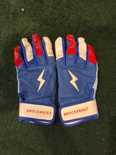 Bruce bolt Red White Blue Batting Gloves