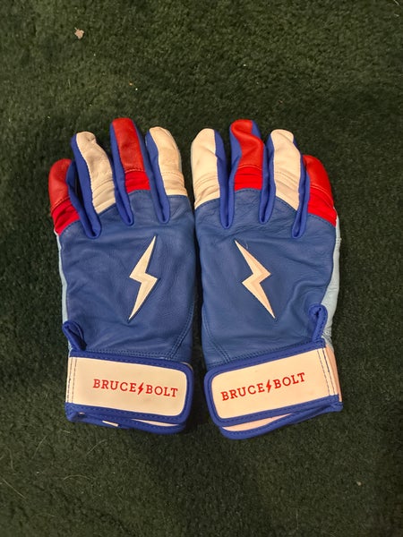 Bruce bolt Red White Blue Batting Gloves