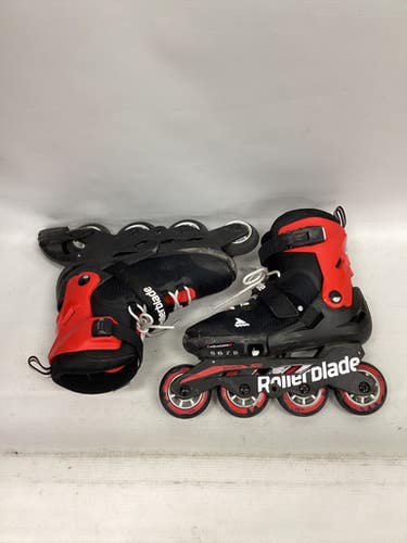 Used Rollerblade BLADERUNNER Senior Rec Fitness Skates Red Adjustable 11851-S000035532