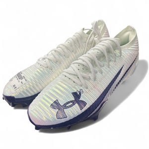 Used Under Armour Adult FB Cleats White Senior 13.5 11863-S000023202