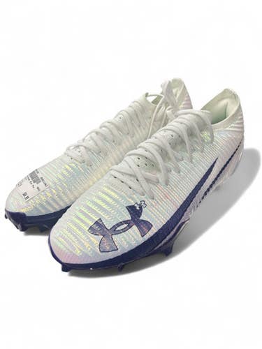 Used Under Armour Adult FB Cleats White Senior 13.5 11863-S000023202