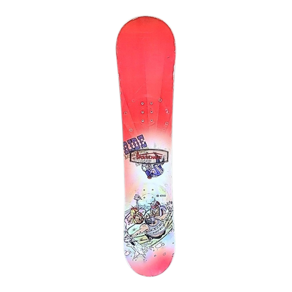 RIDE LowRide Blank Snowboard 125cm Red