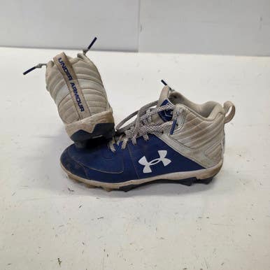 Used Under Armour CLEATS BB/SB Cleats Royal Blue Junior 01.5 11860-S000295366