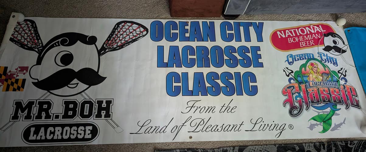 Accepting Offers: Ocean City Lacrosse Classic Banner Mr. Boh