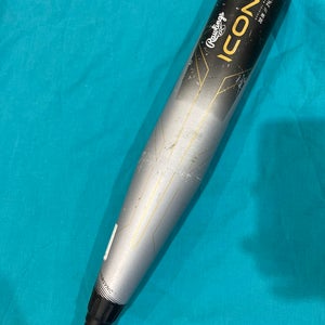 2023 Rawlings Icon Composite Bat USABat Certified (-10) Composite 20 oz 30" (Used)
